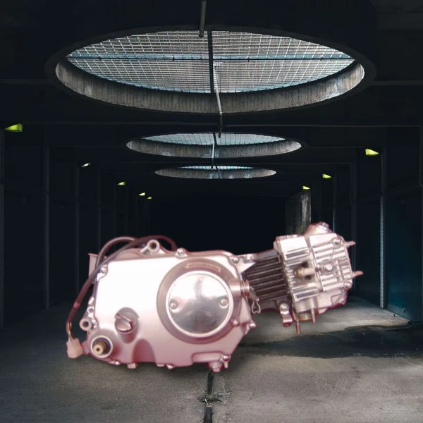 Luftgekühlter 100-cm³-Einzylindermotor mit geringem Hubraum